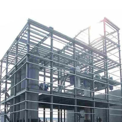 مباني صناعية بهياكل فولاذية ملحومة على شكل حرف H مع نوافذ وأبواب من الفولاذ البلاستيكي / الألومنيوم