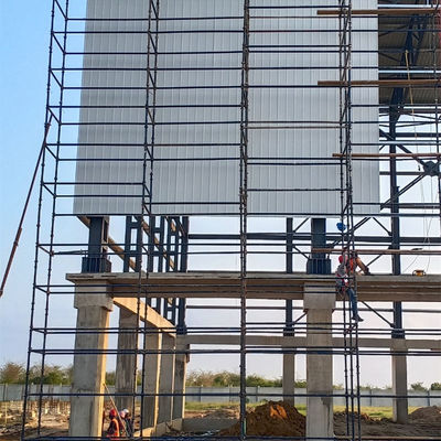 مستودع هيكل فولاذي متعدد الاستخدامات مع تثبيت دعم التوجيه عبر الإنترنت معتمد على معيار ISO 9001 CE وقسوة جيدة