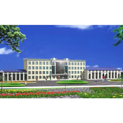 ورشة عمل هيكل فولاذي مسبق الصنع مقاومة للحريق مع درجة مقاومة الزلازل 8 وإطار فولاذي خفيف Q355