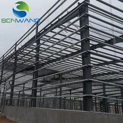المباني الفولاذية السكنية متعددة الاستخدامات ، المباني الفولاذية ذات الإطار H المطاوئ مع سقف لوحة ساندوتش