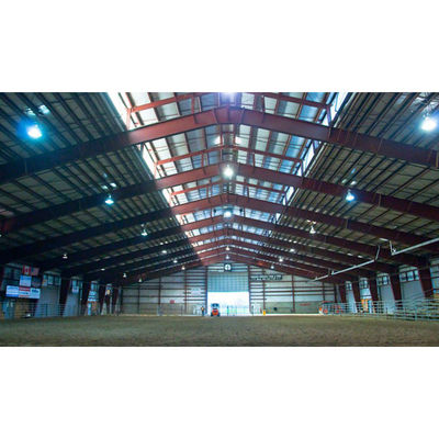 الصلب الخفيف Q355 الإطار الرئيسي ورشة عمل الصلب المجهزة مسبقاً مع 9 نقاط زلزالية وفترة بناء قصيرة