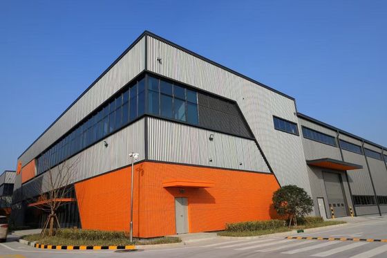 مستودع هيكل فولاذي للتخزين مع معيار Q235 و Q345 ودرجة مقاومة للحريق من الفئة أ