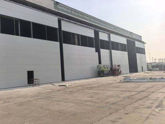مباني فولاذية معيارية ذات إطار فولاذي مجلفن أو مطلي مقاومة للحريق لكل تطبيق
