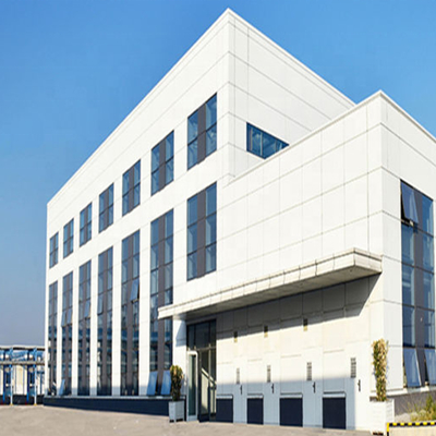 هيكل فولاذي مجلفن Q355B لبناء ورشة عمل المستودعات