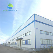 مستودع هيكل فولاذية مصنوعة مسبقاً مع ألواح ساندوتش مضادة للحريق