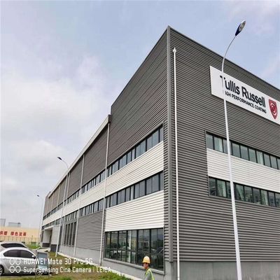 مقاومة للزلزال 9 نقاط الفولاذ الخفيف Q355 ورشة عمل هيكل الإطار الرئيسي مع فترة بناء قصيرة