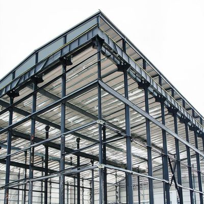 مستودع هيكل الصلب مع المعالجة السطحية الأوروبية S235 و S355 الصلب المسال الساخن والطلاء