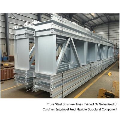 هيكل جملون فولاذي مقاوم للعوامل الجوية مع تصنيف مقاومة للحريق من الفئة أ وارتفاع قابل للتخصيص 6-50 متر