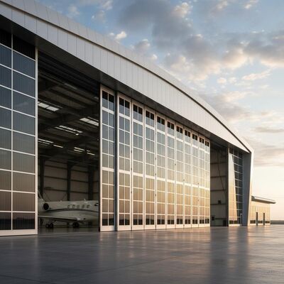 مستودع هيكل فولاذي صديق للبيئة مع مقاومة الزلزال 7 ~ 9 درجة ومقاومة حمولة الرياح تصل إلى 0.45 KN / m2