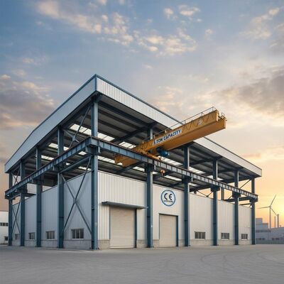 مقاومة للتآكل Q235 Q355B ورشة عمل هيكل الصلب مع اتصال المسامير للتطبيقات الصناعية