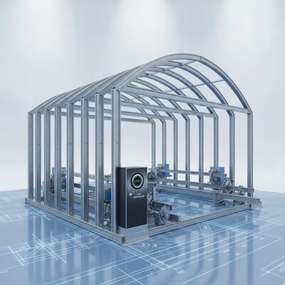 اليدوي أو الكهربائية إعادة هيكل الفولاذ المعدة مسبقاً مصممة مع التصميم رسم CAD ضمان الدقة والتجميع