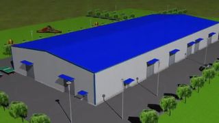 حلول مستودعات ذات هيكل فولاذي كبير ومتين